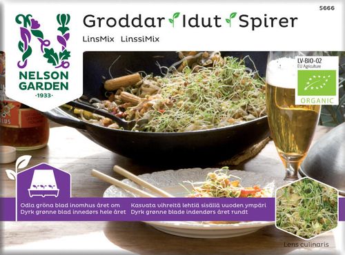 Påse med groddfröer för odling