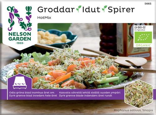Påse med groddfröer.