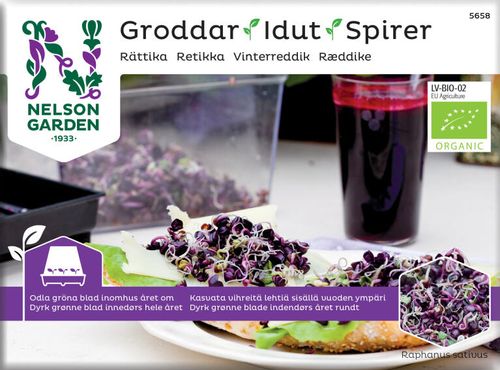 Fröpåse med rättikagroddfrö