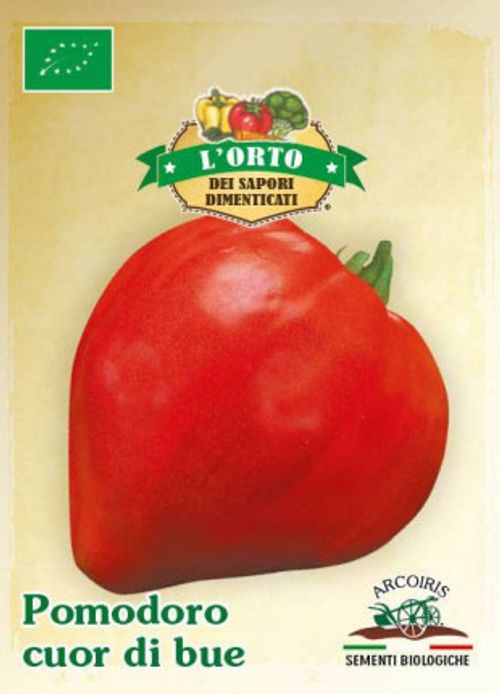 Tomatfrö av sorten POMODORO CUOR DI BUE (LISCIO)