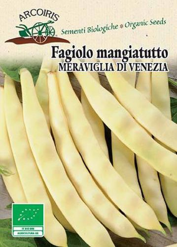 Fröpåse med Vaxböna Frö FAGIOLO MERAVIGLIA DI VENEZIA