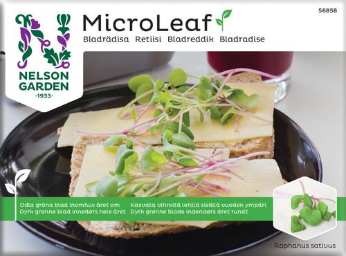 Mikrogrönfrö bladrädisa