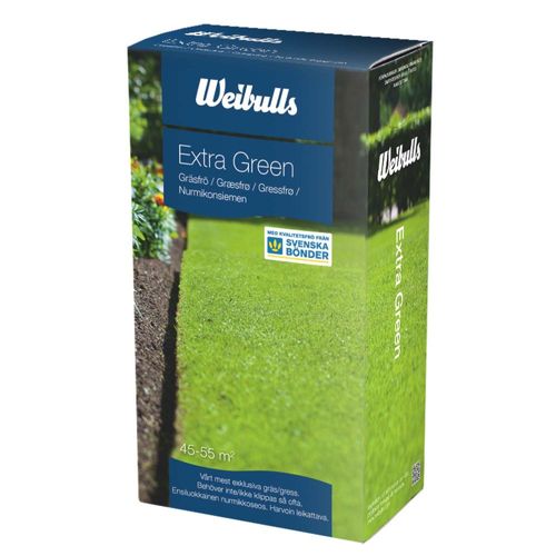 Gräsfrö Extra Green 1 kg i förpackning för din gräsmatta