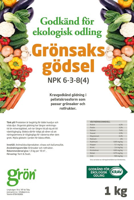 Ekologisk gödsel för trädgård