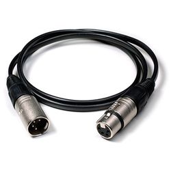 XLR4M to XLR4F straight cable (1m)