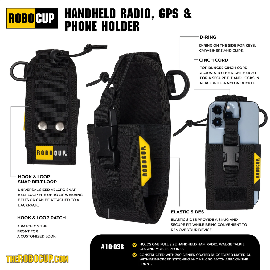 RoboCup Handheld Radio, GPS & Phone Holder