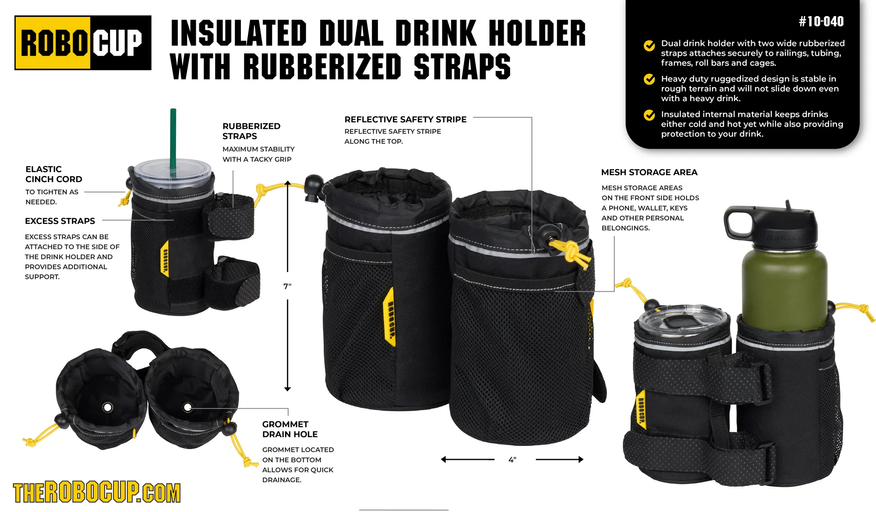 RoboCup Dual Insulated Drink Holder