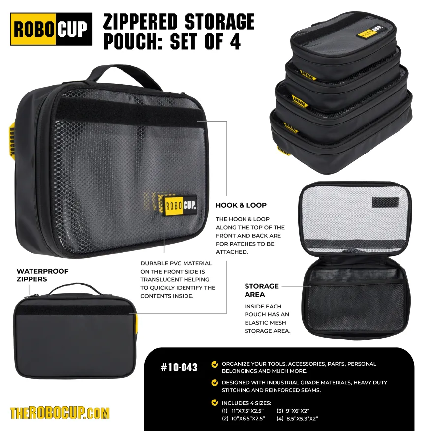 RoboCup Zipped Storage Pouch - Size 2