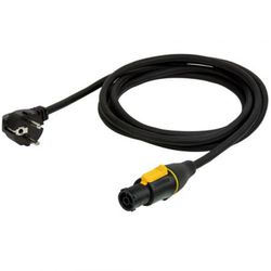 Mains cable, 3m, powerCON TRUE1 TOP Schuko, with line switch