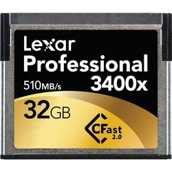 Lexar CFast 2.0 32GB 3400x 510MB/s
