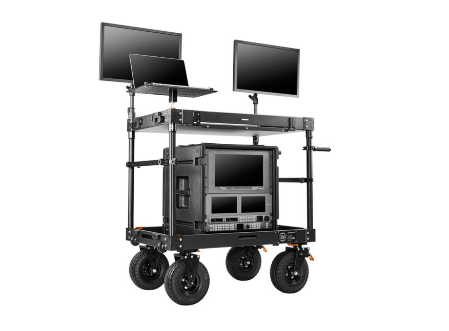 Twin Two-stage Risers With 2 Pro Monitor Mounts