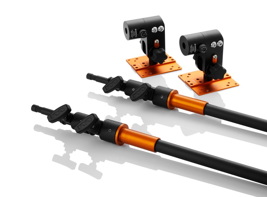 Twin Two-stage Risers With 2 Pro Monitor Mounts