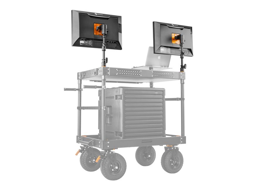 Twin Two-stage Risers With 2 Pro Monitor Mounts