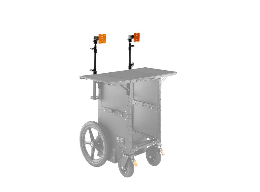 Twin Two-stage Risers With 2 Pro Monitor Mounts