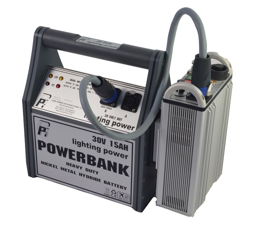 Powerbank 30W+Clicklock - Grey with Blue trim