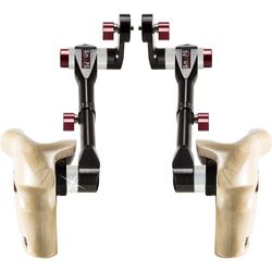 Shape double telescopic wooden handles arri rosett