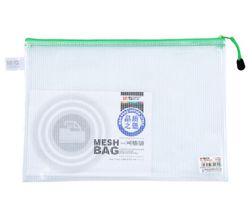 Mesh Zipper Bag A6 - Green