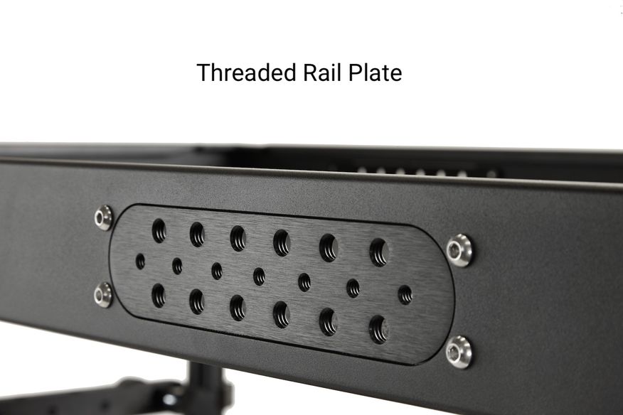 Integrated Threaded Rail Plates, 4 Pieces
