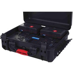 Power Station in Rugged case for 4 batteries, tria