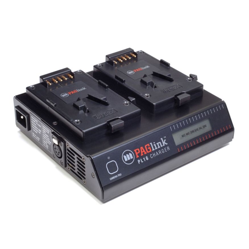 PAGlink PL16 Charger (2x V-Mount / iPC)