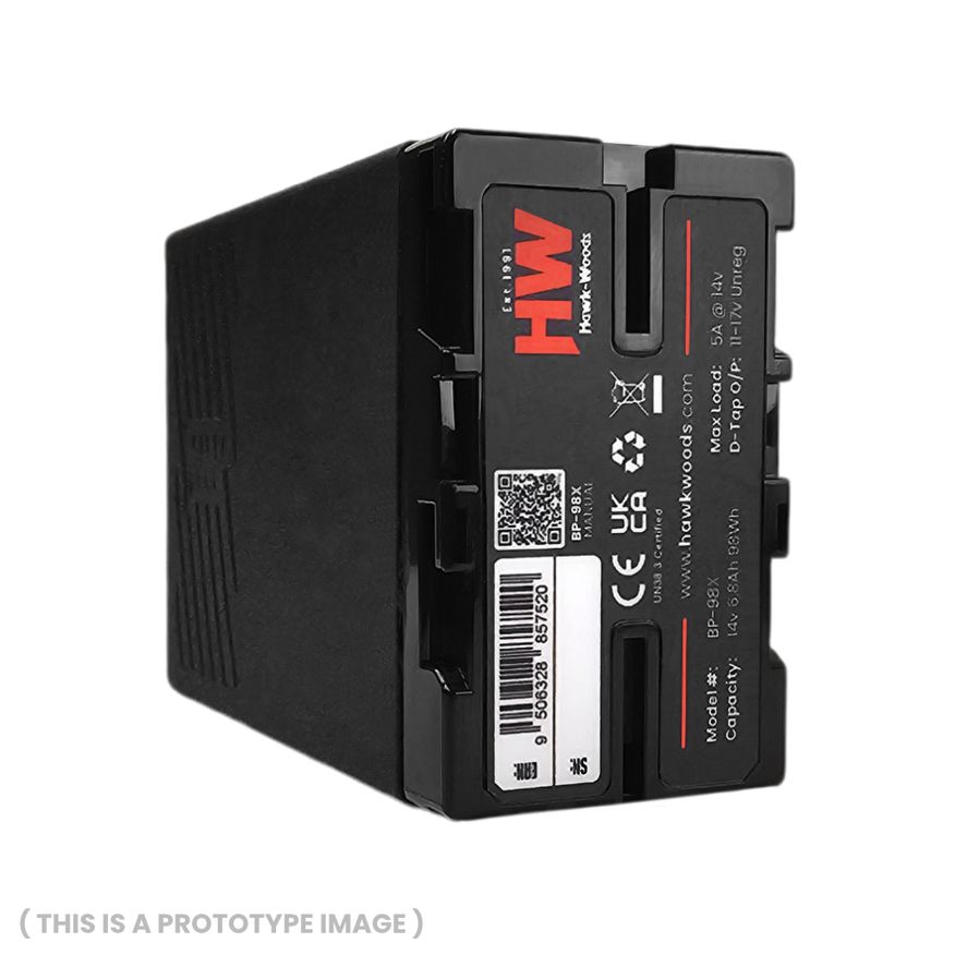 HW 14.4v 98W (10A Draw) &Ntilde; Sony BP-U Replace.