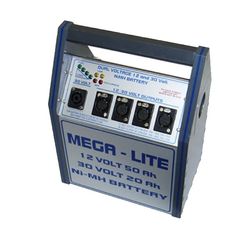 Battery Pack Mega Lite 50/20 - Black with Blue trim