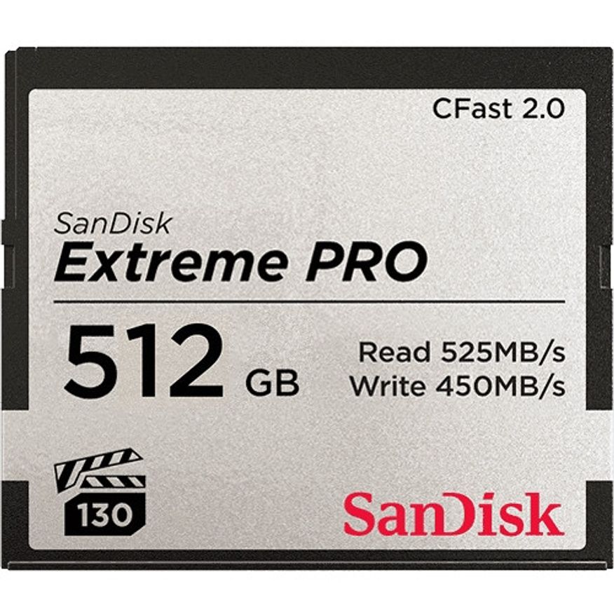 512GB Extreme PRO CFast 2.0 Memory Card 