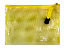 Mesh Bag A6 (16x12cm) - Yellow/Yellow