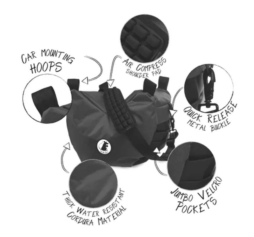 Rat Bag-Large Pro Steady Saddle V3 - True Black