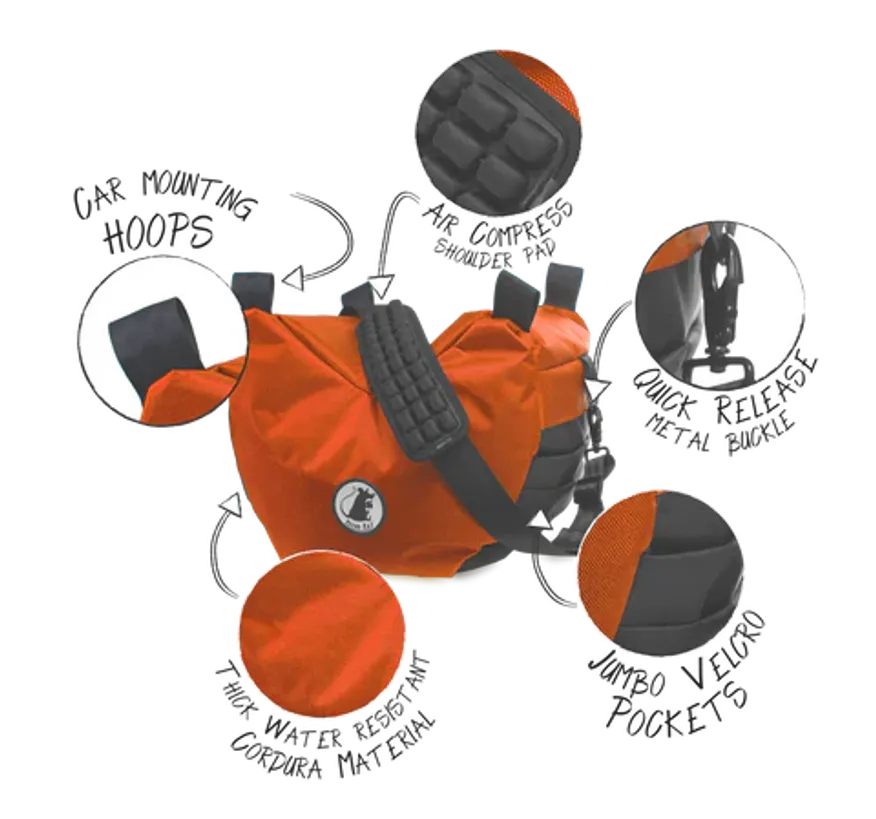 Rat Bag-Large Pro Steady Saddle V3 - Burnt Orange