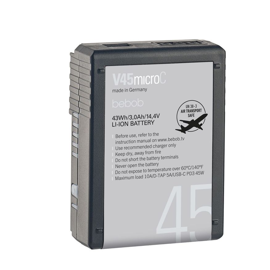 Bebob V-micro Li-Ion Battery USB-C 14.4V/3,0Ah/43W