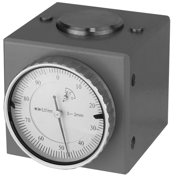 zero adjuster with integrated dial indicator, magnetic type