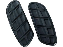 Kinetic Floorboard Inserts For H-D Swept Wing Driver Boards Gloss Black 