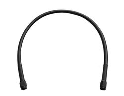  Ebony Black Stainless Steel Universal Brake Line Black Vinyl All Black 14" 