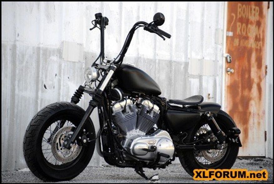 Burly Brand Ape Hanger Lenker – Schwarz, 14 Zoll (35,6 Cm) Schmal, Für Motorräder, Aus Stahlrohr, Made In USA