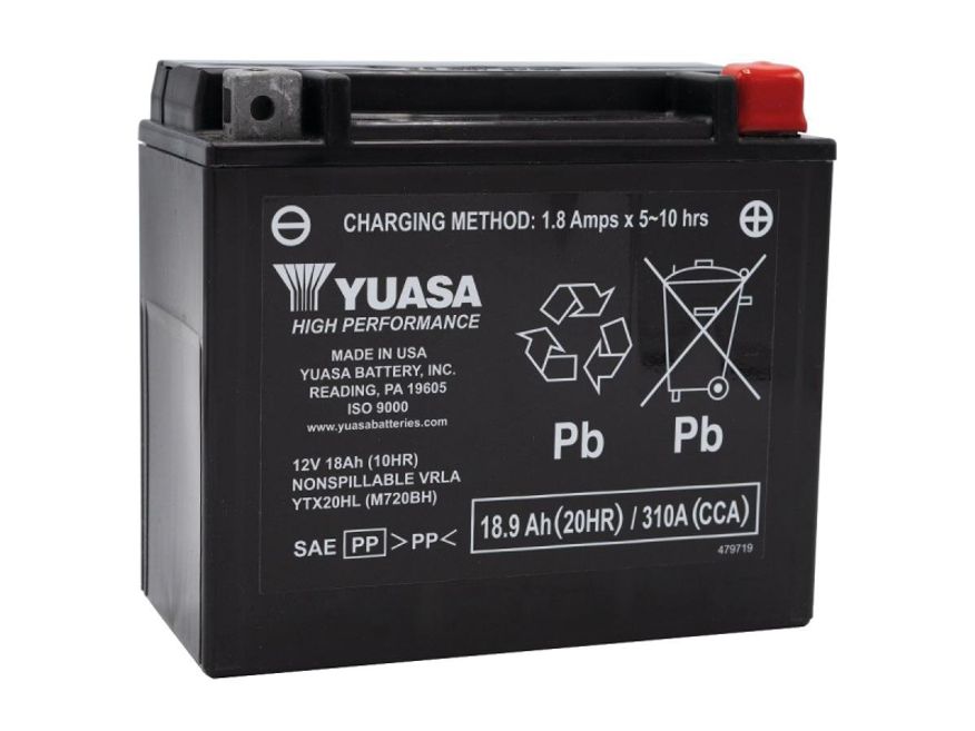  Maintenance Free High Performance YTX20HL AGM Battery AGM, 310 A, 18.9 Ah 