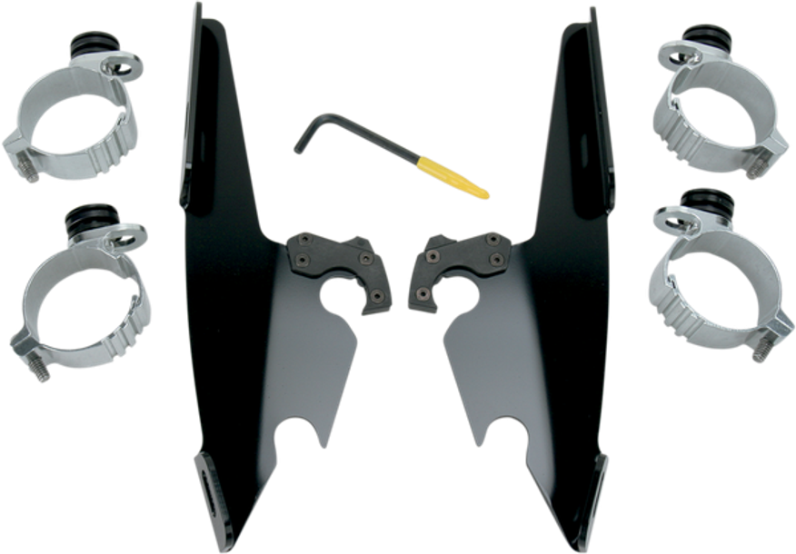 Batwing Trigger-Lock Complete Mount Kit Svart