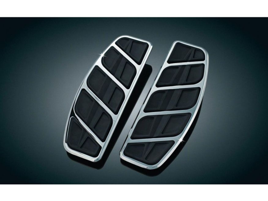  Kinetic Floorboard Inserts For H-D Traditional Driver Boards Chrome 