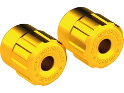  Club-Style Crash Bar Replacement Aluminium Sliders Gloss Gold Anodized 