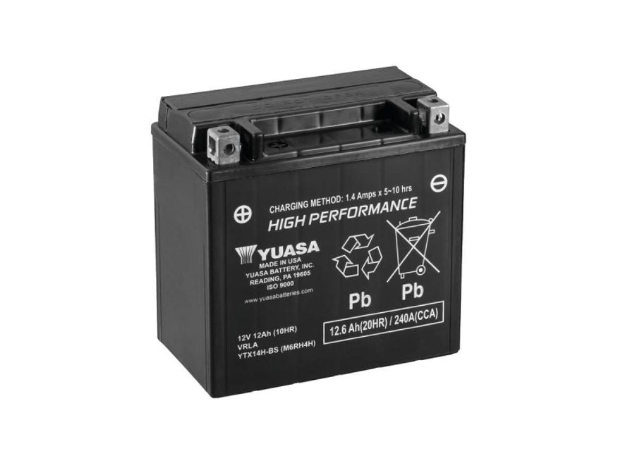 Maintance Free YTX14H-BS Batterie Dry Battery with Acid Pack AGM 240 A 12.0 Ah 