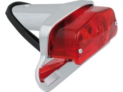  Lucas Taillight with License Plate Bracket Chrome Dual Filament 