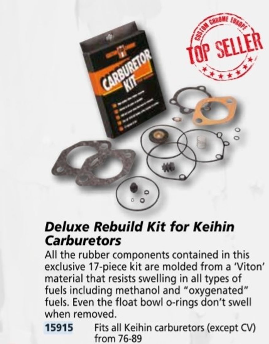Keihin Carburetor Viton Rubber Rebuilt Kit