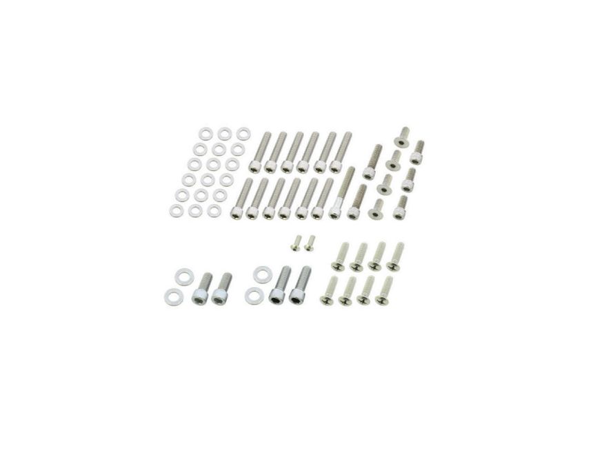  Drivetrain Screw Kits Kit includes screws for Side Covers, Inner Primary, Header Mount, Point Cover, Lifterbase Raw 