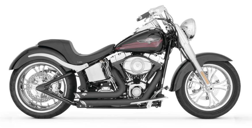 V&H Short Shots Softail Svart