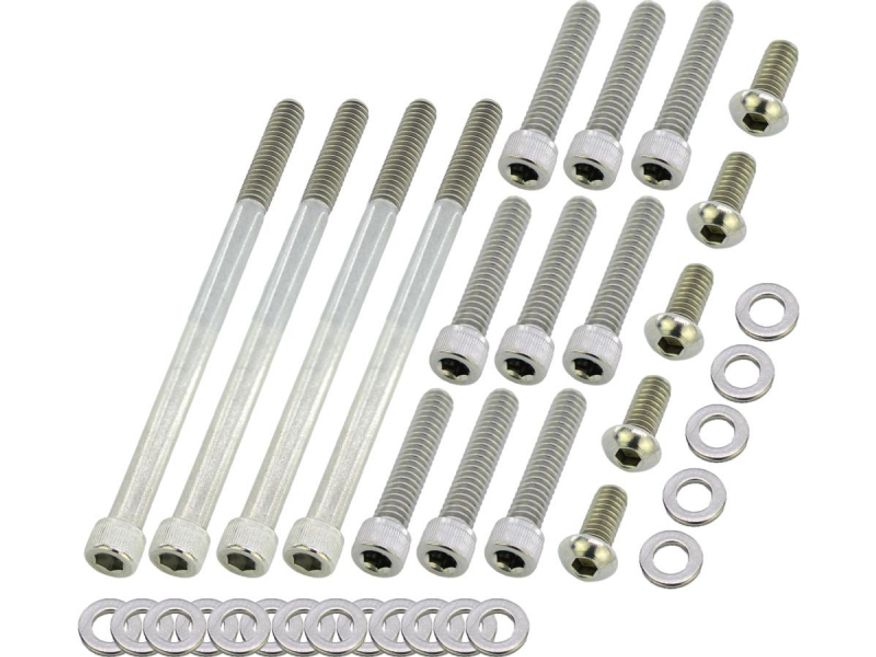  Primary Cover Screw Kit For Dyna, Softail, Touring Stainless Steel 