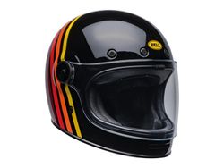Bullitt Retro Full Face Helmet Reverb Gloss Black/Red | M