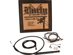 Kabelkit 18" Gorilla Bar Cable Kit Black Vinyl Cable Clutch ABS 