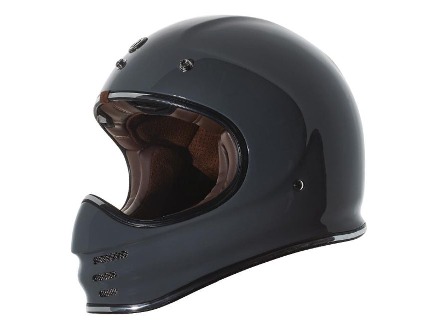 T-3 Retro Helmet Gloss Gray | L