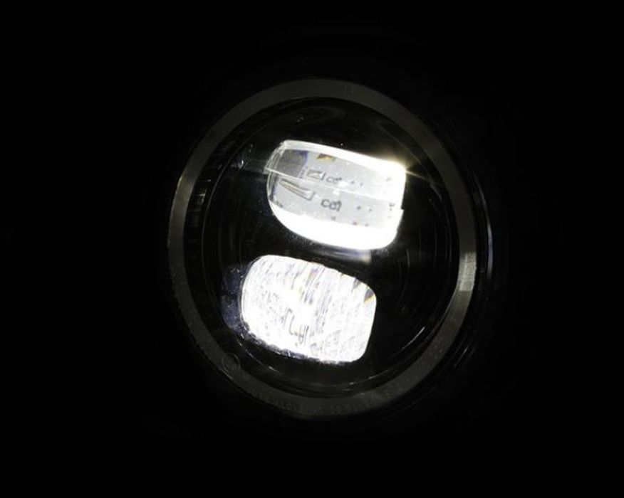 Pecos Type 7 framlampa Svart LED