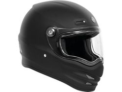T-9 Retro Full Face Helmet Flat Black | 2XL